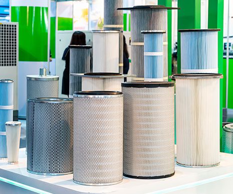 Various size and type air pleated filter paper for cleaning air or gas fluids or remove dust debris